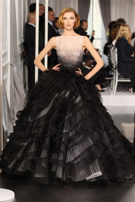 dior dress black|christian dior evening dress.